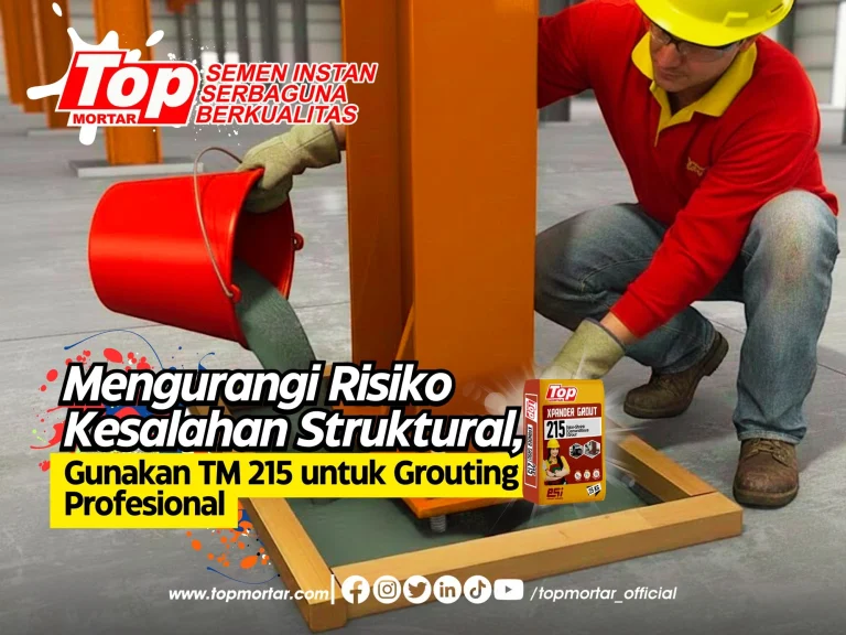 Mengurangi Risiko Kesalahan Struktural, Gunakan TM 215 untuk Grouting Profesional