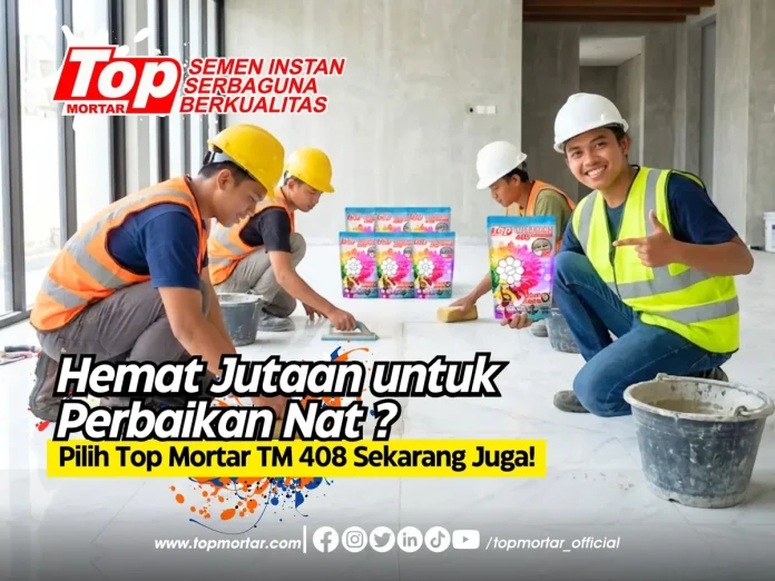 Hemat Jutaan untuk Perbaikan Nat? Pilih Top Mortar TM 408 Sekarang Juga!