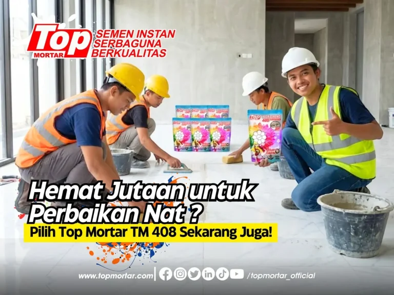 Hemat Jutaan untuk Perbaikan Nat? Pilih Top Mortar TM 408 Sekarang Juga!