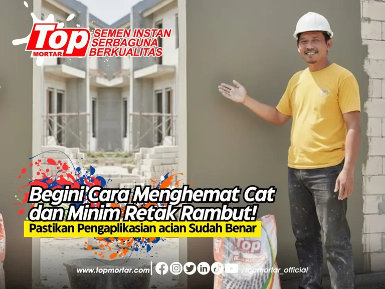 Begini Cara Menghemat Cat dan Minim Retak Rambut! Pastikan Pengaplikasian acian Sudah Benar