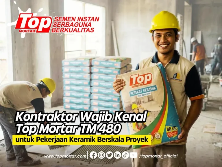 Kontraktor Wajib Kenal Top Mortar TM 480 untuk Pekerjaan Keramik Berskala Proyek