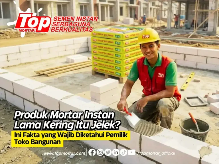 Produk Mortar Instan Lama Kering Itu Jelek? Ini Fakta yang Wajib Diketahui Pemilik Toko Bangunan
